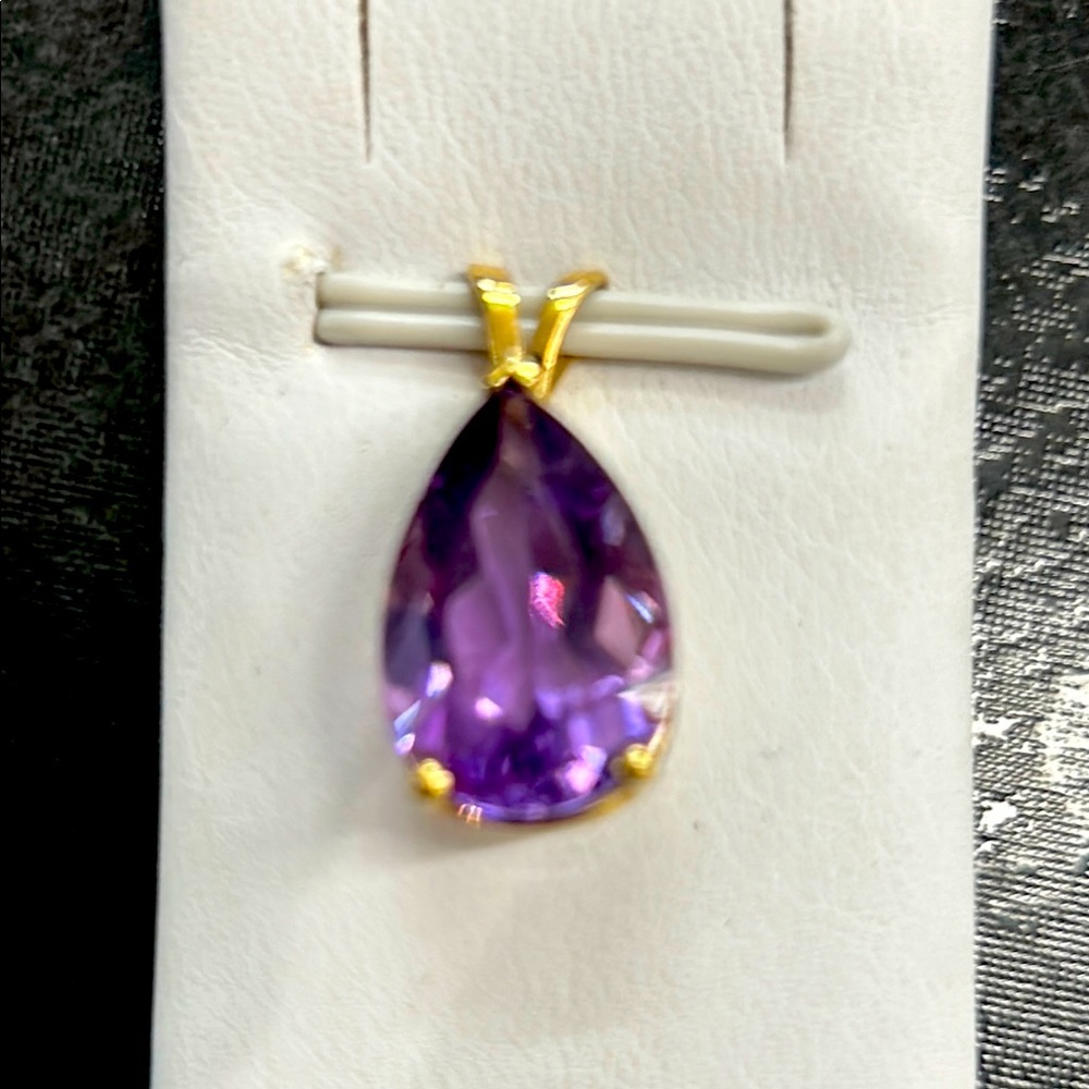 430166 14k amethyst pendant